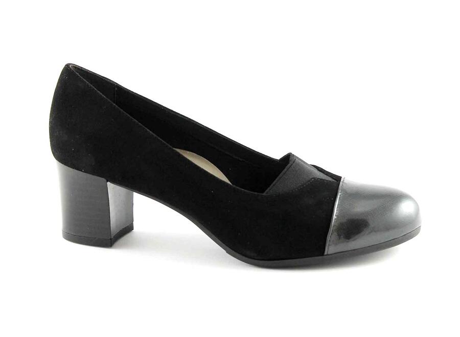 GRUNLAND CIAC SC2321 topo nero scarpe donna decolletè elasticizzato