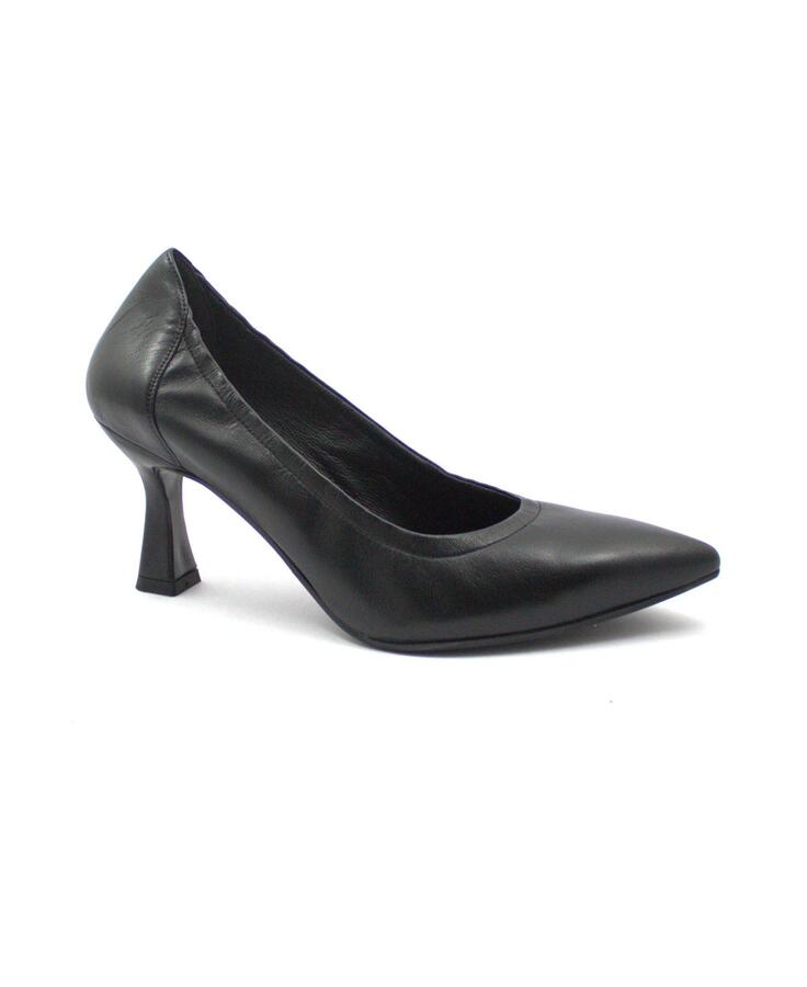 MELLUSO E5130 nero scarpe donna decolletè pelle punta tacco