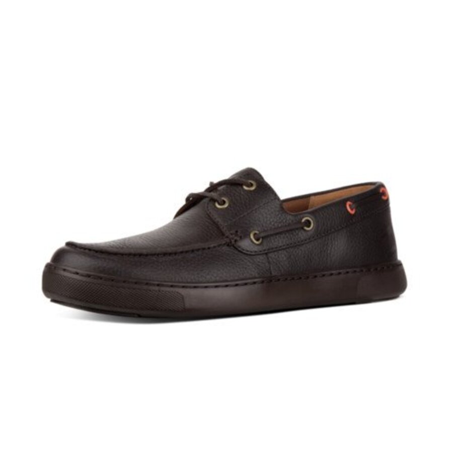FitFlop LAWRENCE BOAT SHOES CHOCOLATE CO (size: 46)