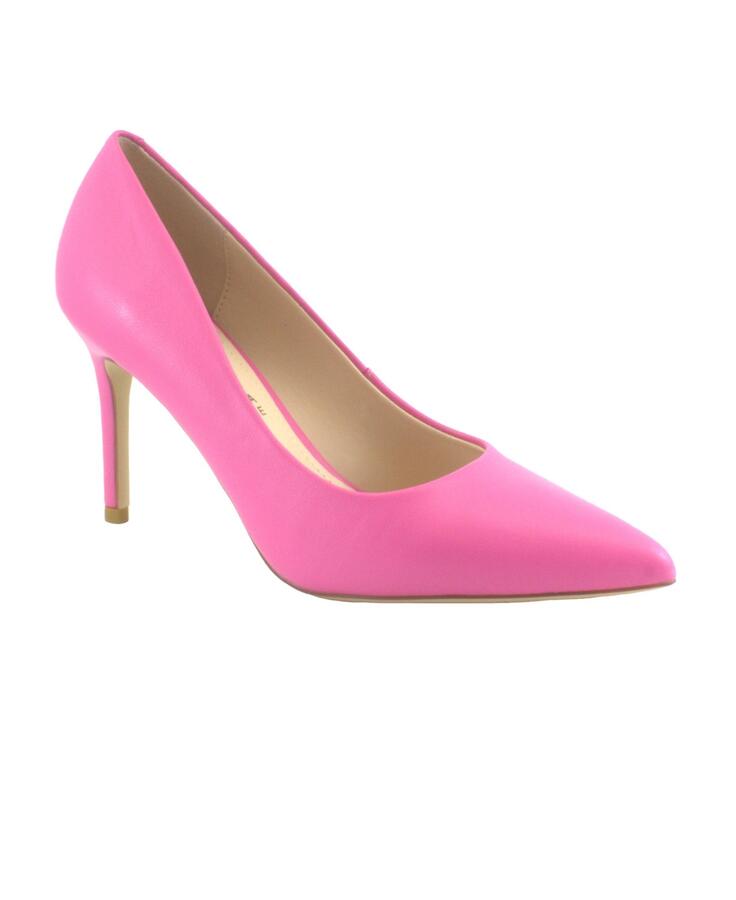 KEYS 7795 fuxia rosa scarpe donna decolletè pelle tacco 8 punta