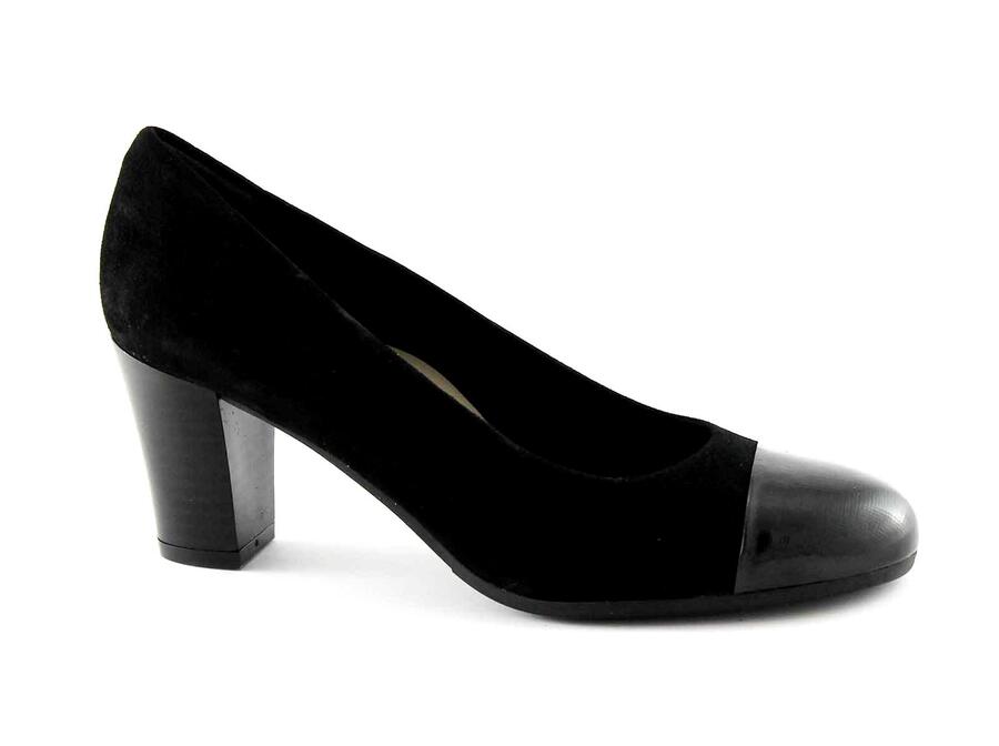 GRUNLAND NIRA SC2070 nero scarpe donna decolletè camoscio
