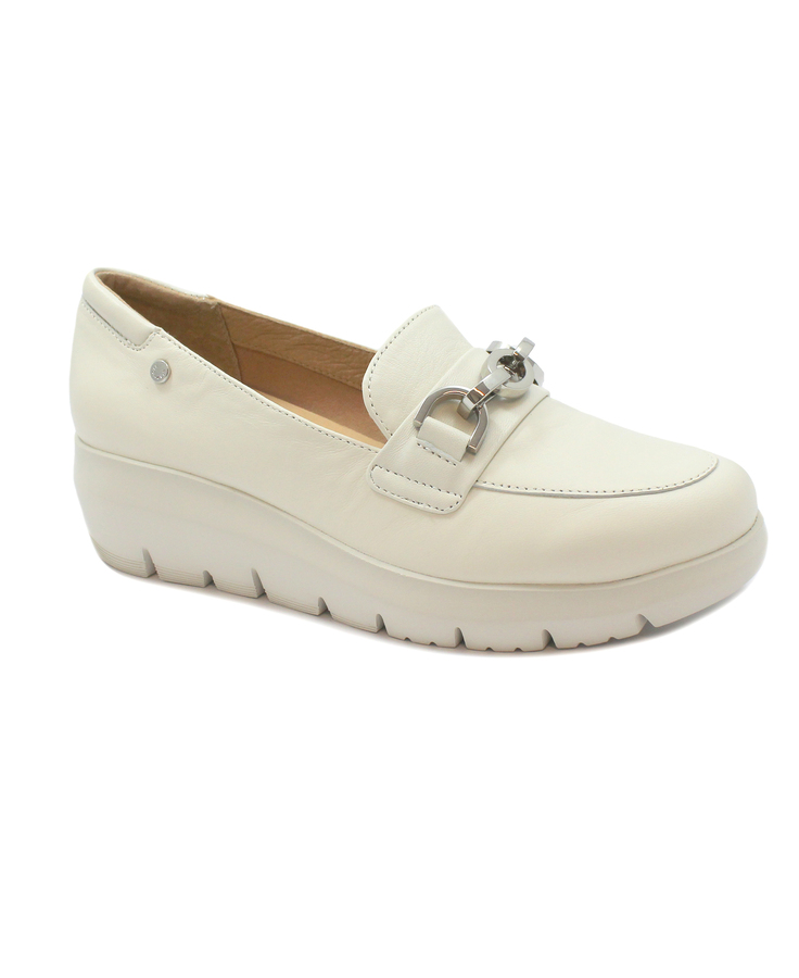 STONEFLY 220757 steam gray bianco scarpe donna mocassini catena