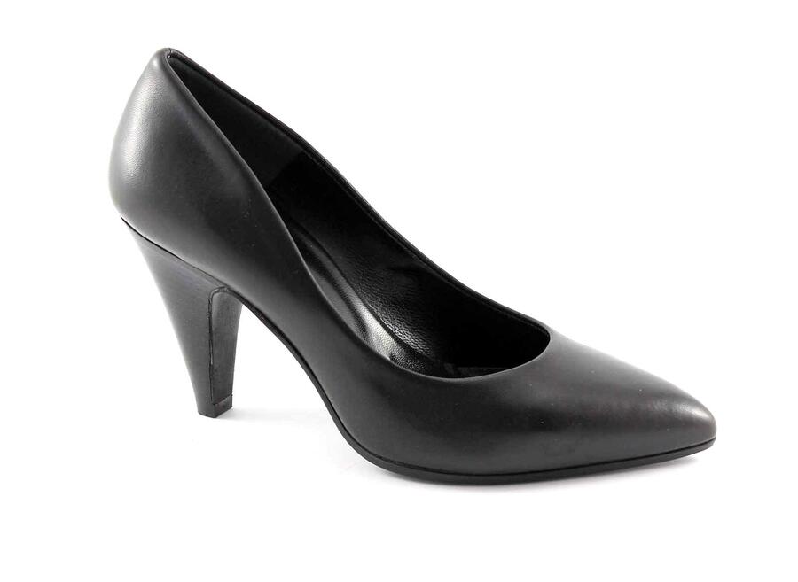 MALU' 8200 nero scarpe donna decolletè pelle tacco
