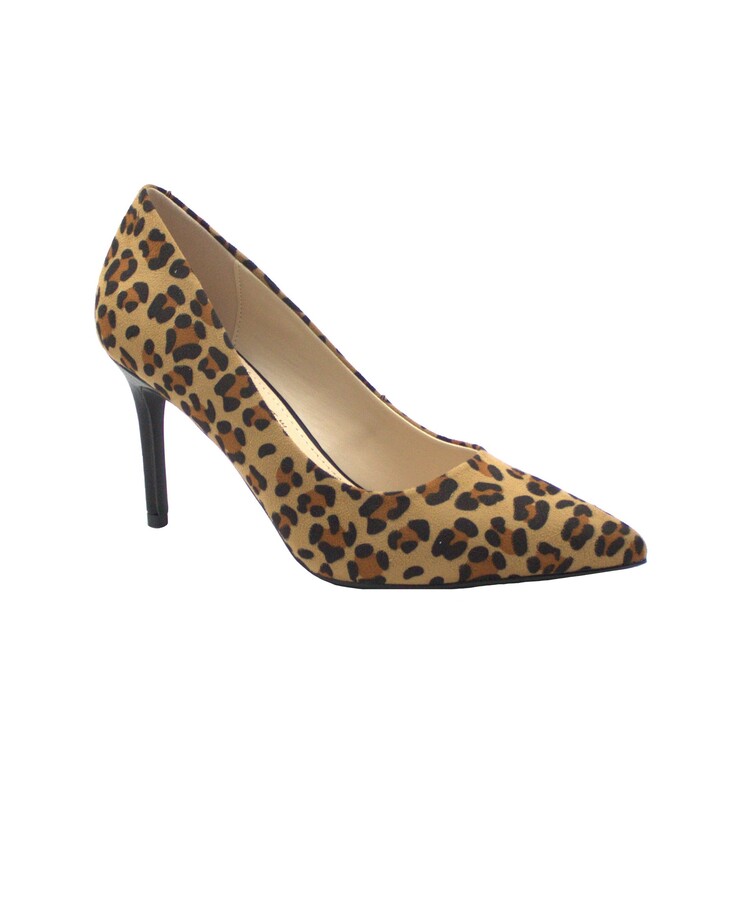 KEYS 8441 leopardato scarpe donna decolletè tacco 8 punta animalier