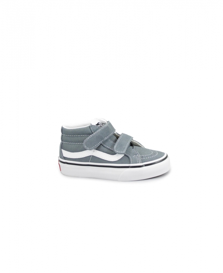 VANS SK8-MID REISSUE V 7RV21 color theory stormy weath grigio scarpe bambino sneakers strappi mid pelle