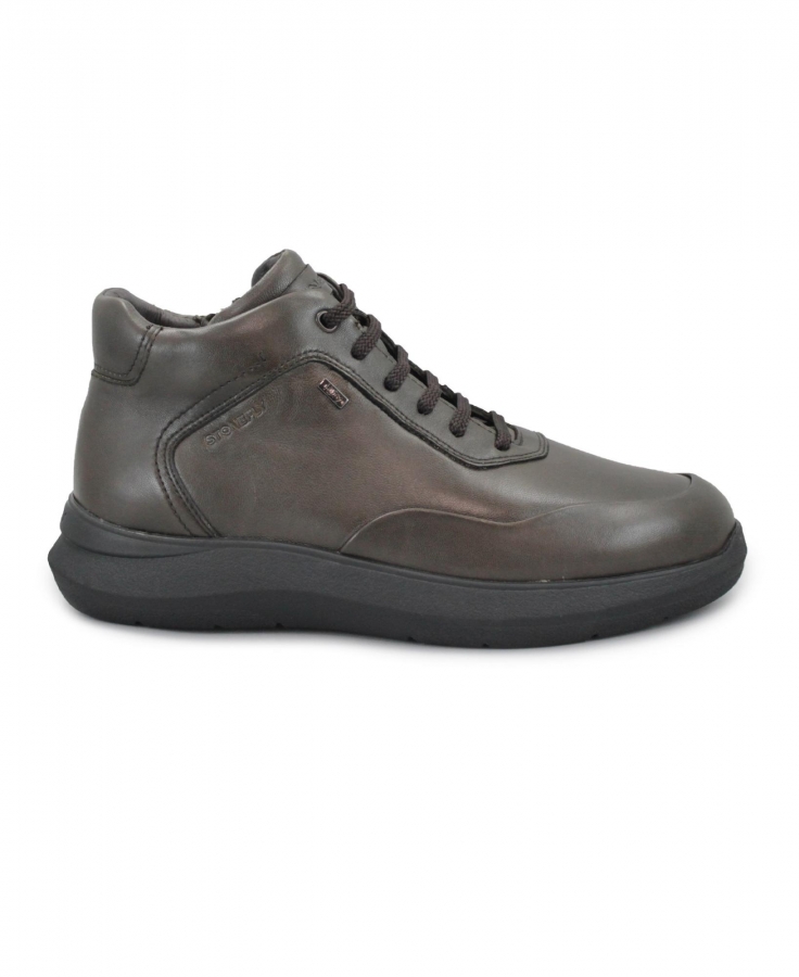 STONEFLY 223010 SEASON 6 choco brown comfort scarpe uomo lacci pelle zip