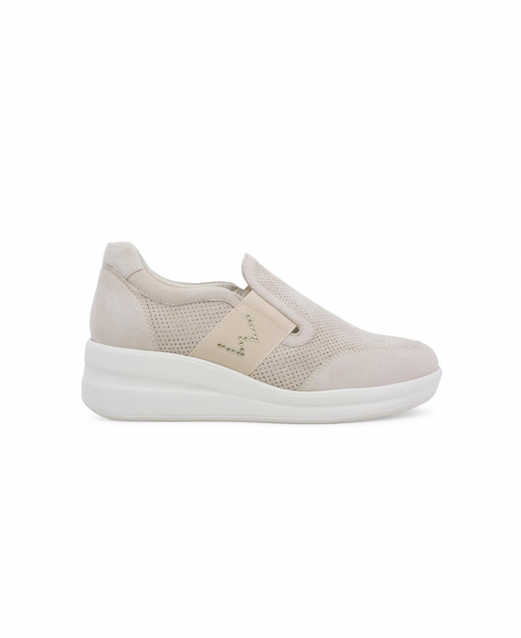 MELLUSO WALK R20255Z kiss scarpe donna sneakers zeppa slip on elastico