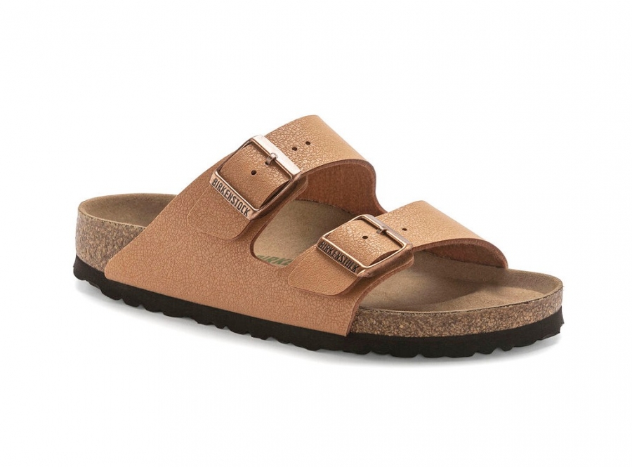 BIRKENSTOCK Arizona vegan marroni ciabatte unisex doppia fascia scarpe vegane