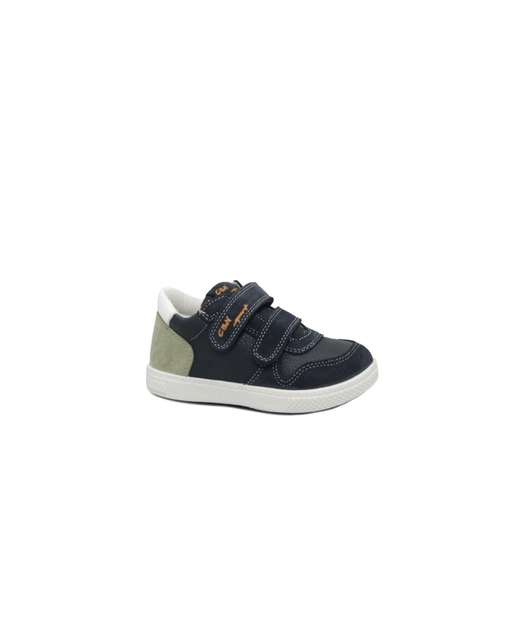 CICIBAN Balocchi 858203 BARTH 25/29 navy blu scarpe sneakers bambino strappi pelle