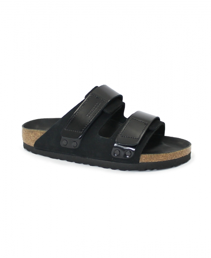 BIRKENSTOCK UJI 1026570 black nero ciabatte donna strappi
