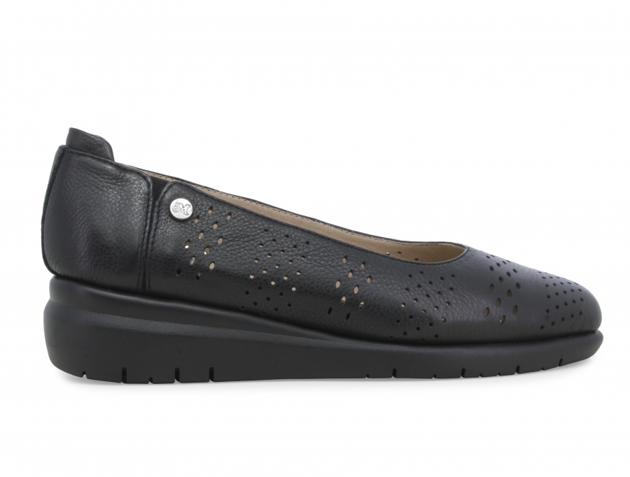 Décolleté donna in pelle nero k55398z