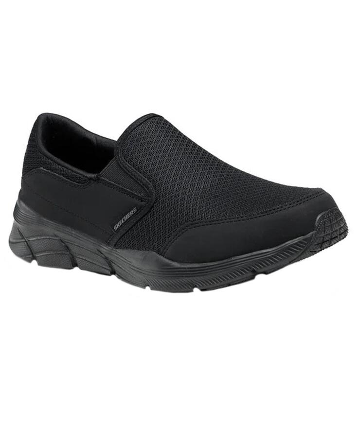 SKECHERS 232515 EQUALIZIER black nero scarpe uomo sneakers slip on memory foam