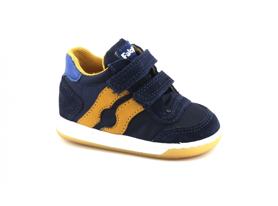 FALCOTTO VEGA 12892 navy zucca blu scarpe sneakers bambino boy strappo camoscio