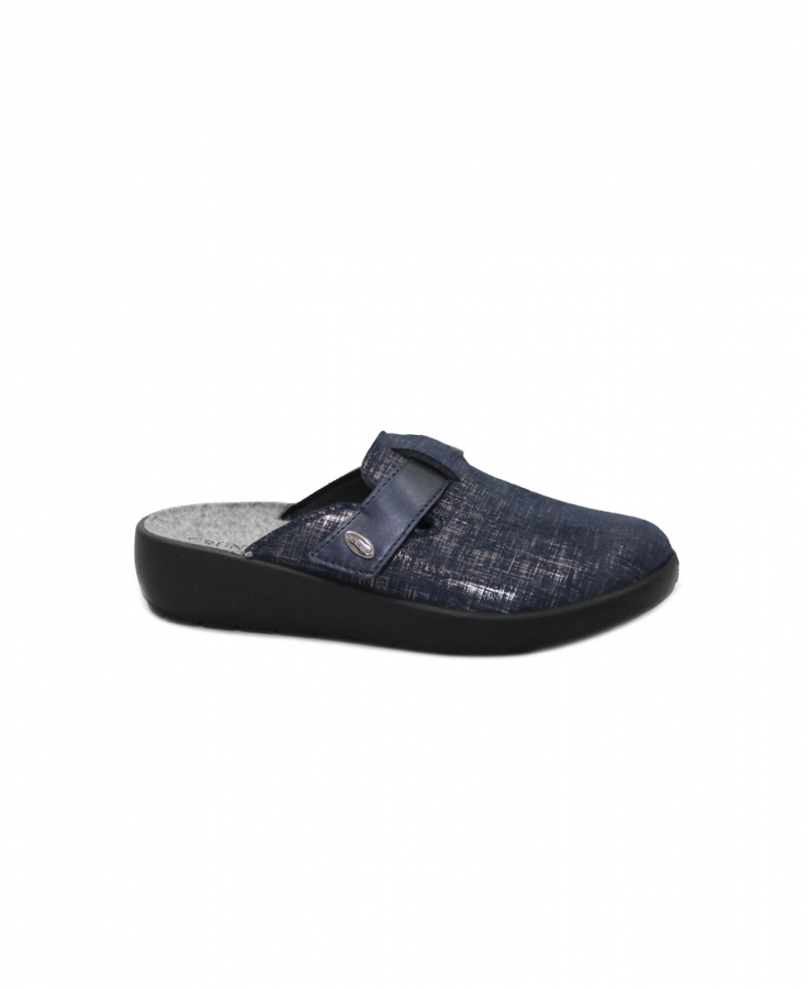 GRUNLAND ROCA CI1540 ciabatte donna blu tessuto re-soft