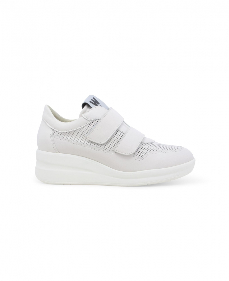 MELLUSO WALK R20249Z bianco scarpe sneakers donna strappi pelle