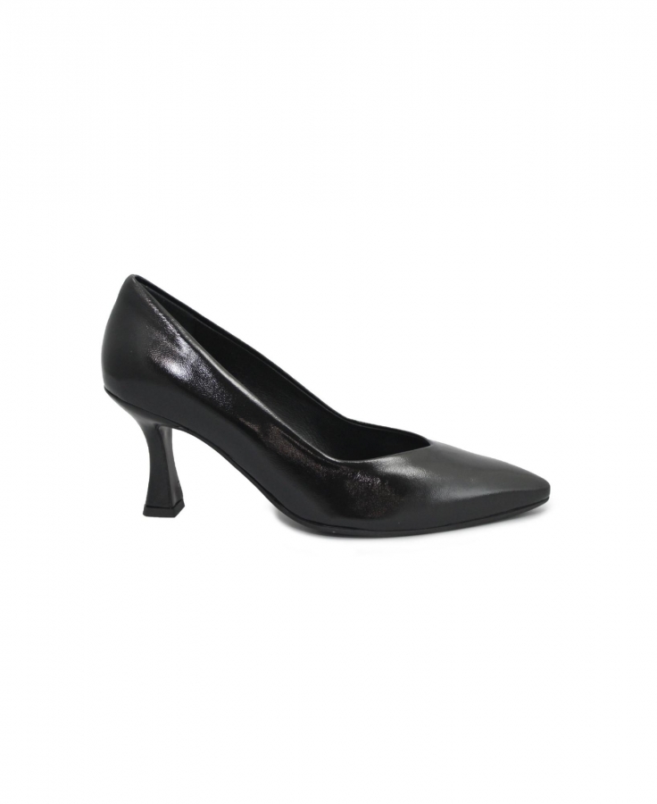 MELLUSO D5176 251697 nero naplack scarpe donna decolletè pelle punta tacco