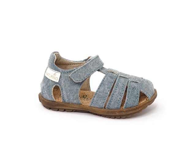 NATURINO See Organic vegan primi passi sandali chiusi Kids cotone bio Junior strappo