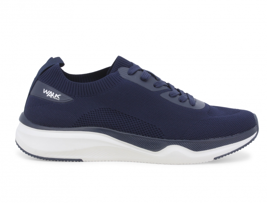 Sneakers uomo in tessuto elastico blu u93400