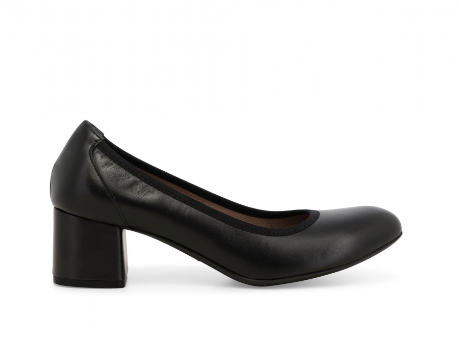 Décolleté donna in pelle nero d5096z