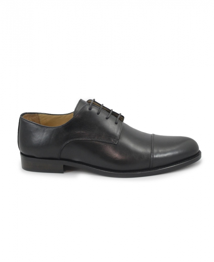 MELLUSO U90602 246677 nero scarpe uomo elegante pelle liscia lacci