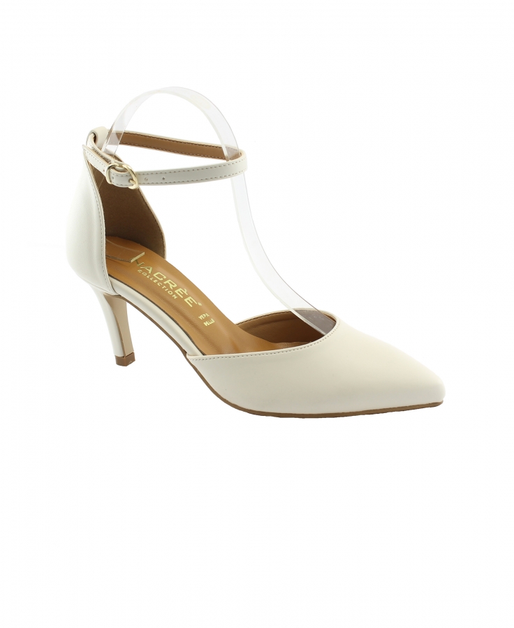 NACREE 57S006 burro scarpe donna decolleté tacco punta cinturino sposa