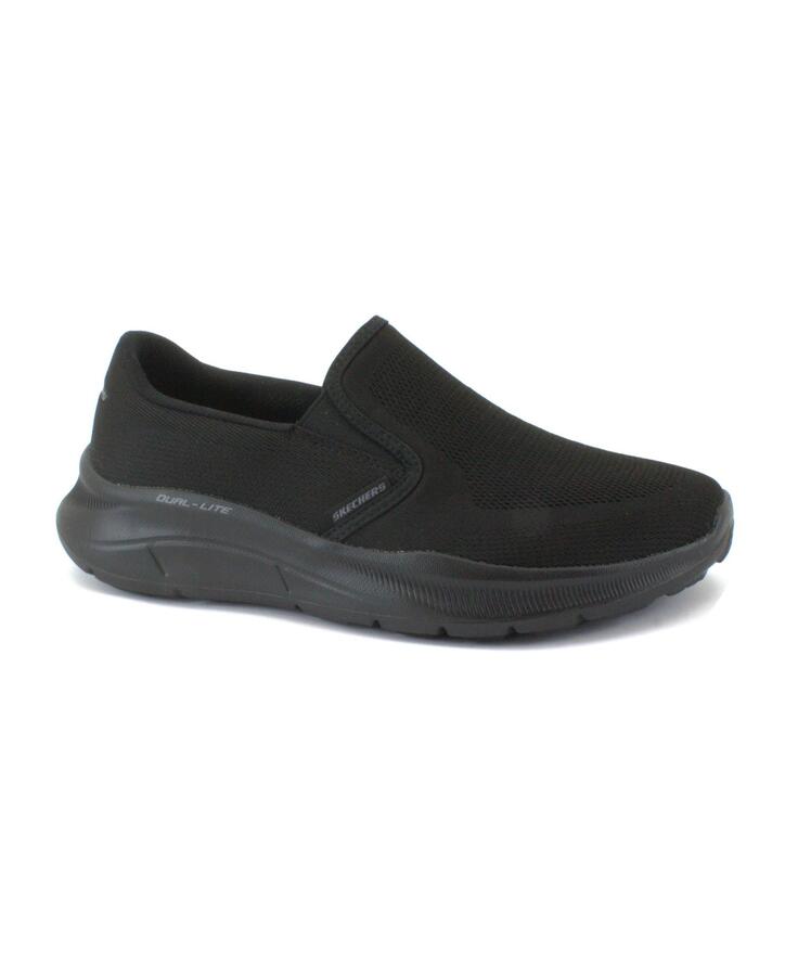 SKECHERS 232516 EQUALIZIER black nero scarpe uomo sneakers slip on memory foam