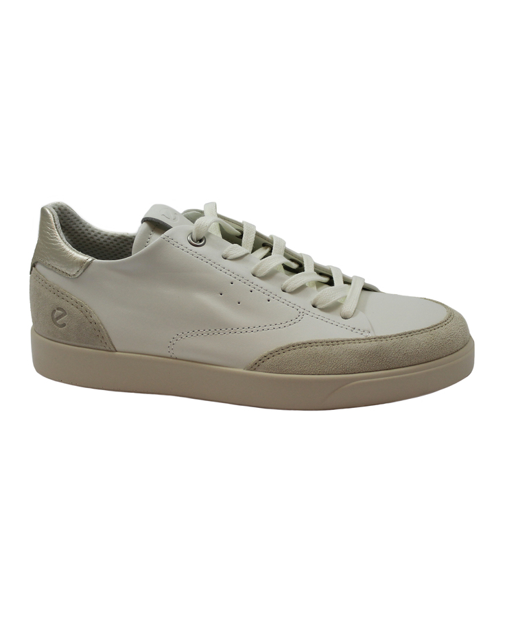 ECCO STREET LITE W 212853 limestone white bianco scarpe donna sneakers lacci pelle