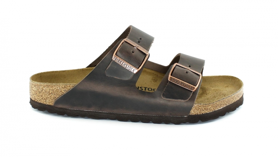 BIRKENSTOCK ARIZONA BS 52531 habana marrone ciabatte uomo fibbie pelle