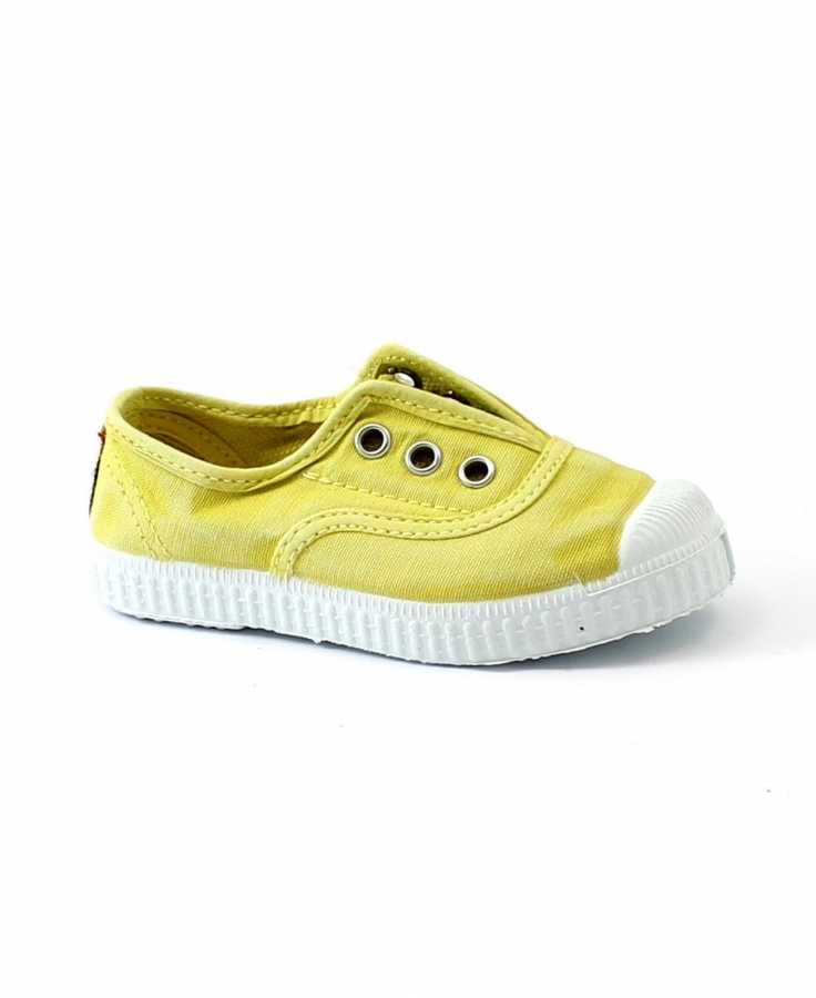 CIENTA 70777 189 22/34 sunny giallo scarpe unisex elastico tessuto bambina