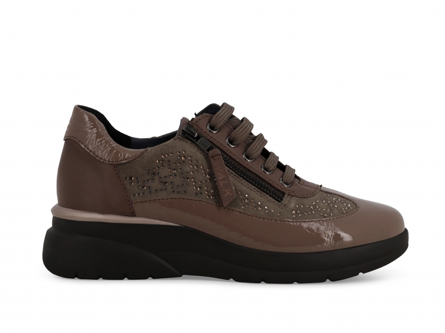 Sneakers donna in vernice e camoscio taope k55438z