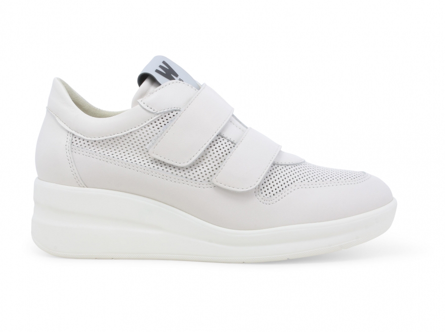 Sneakers donna in pelle bianco r20249z