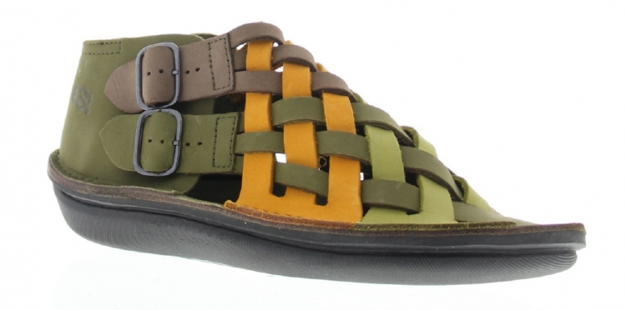 Capelle Multicolor Green, Nubuck