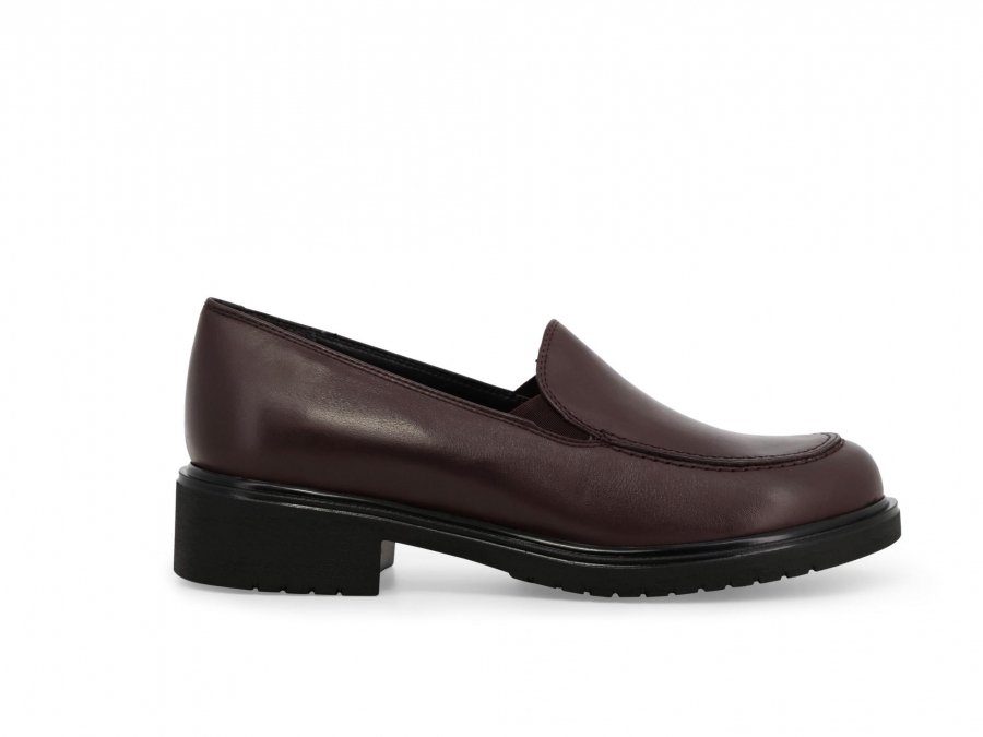 Mocassino donna in morbida pelle bordo r35511z