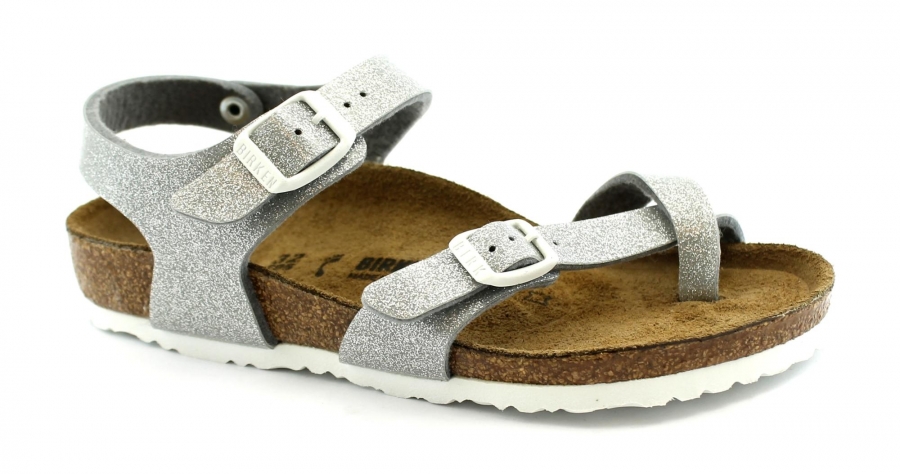 BIRKENSTOCK TAORMINA 371553 Magic Galaxy Silver argento sandali bambina