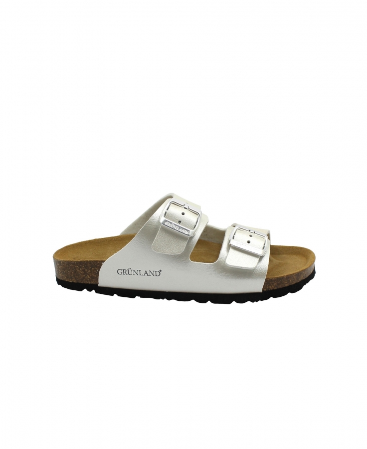 GRUNLAND SARA CB2425 perla ciabatte donna anatomiche fibbie