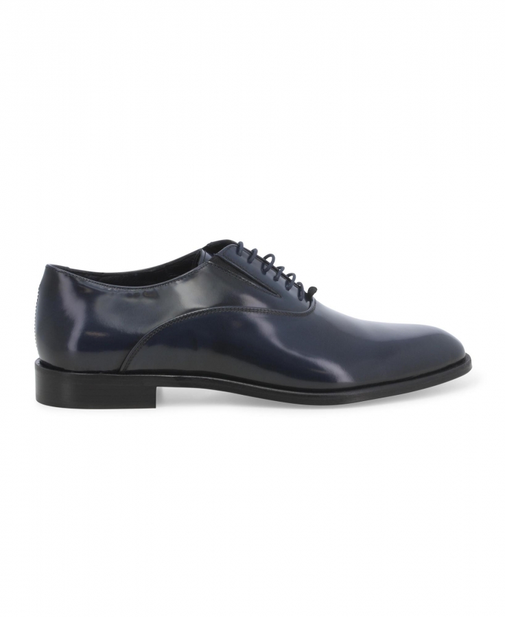 MELLUSO U0882Z blu scarpe uomo derby elegante pelle abrasivato