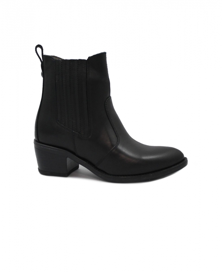 NERO GIARDINI 13906 nero scarpe donna tacco stivaletti zip