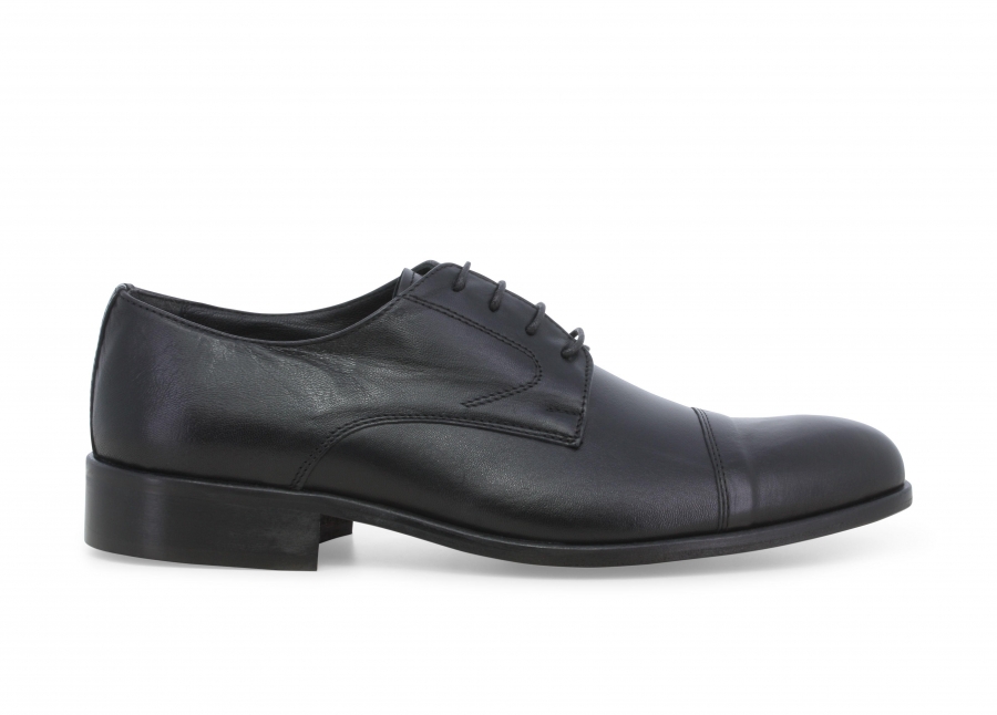 Scarpa stringata classica uomo in pelle nero u0723z