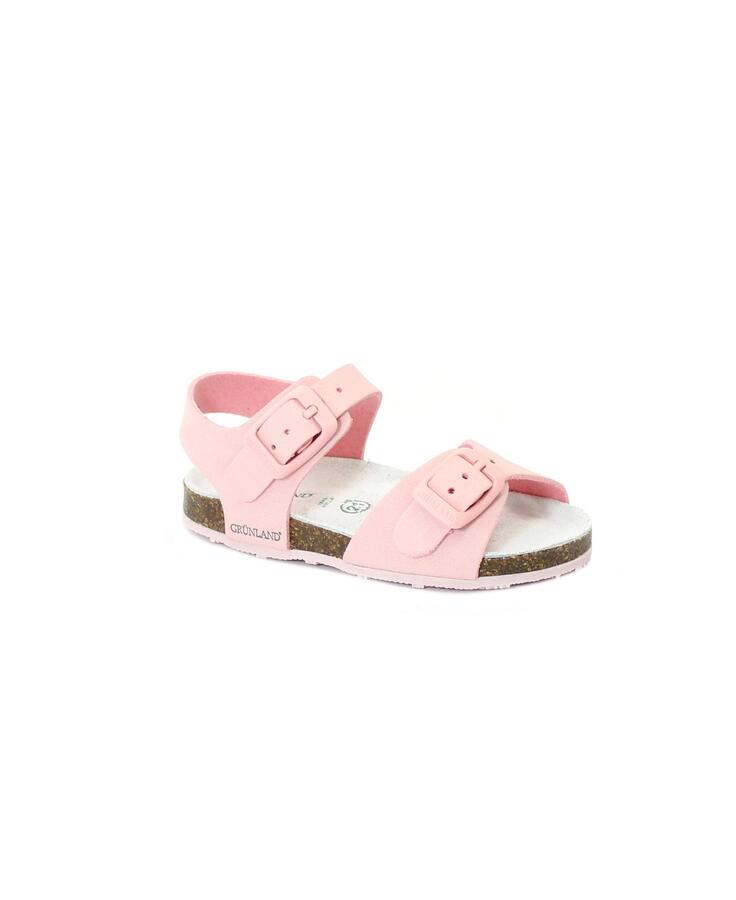 GRUNLAND AFRE SB1800 rosa sandalo bambina fibbie re-soft