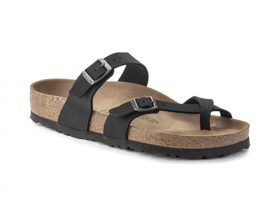 BIRKENSTOCK Vegan Mayari nero Donna ciabatte infradito fibbie regolabili