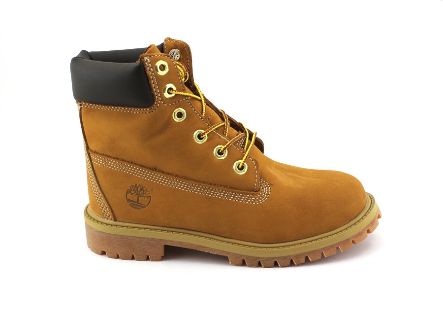 TIMBERLAND 12909 wheat yellow scarpe bambino scarponcino pelle lacci
