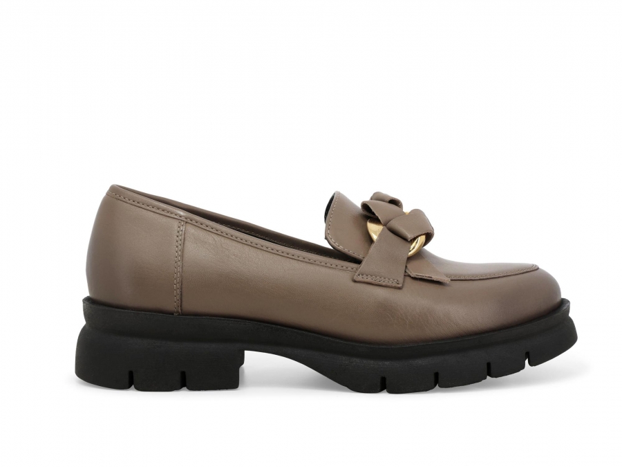Mocassino donna in pelle ghiaccio 034340z
