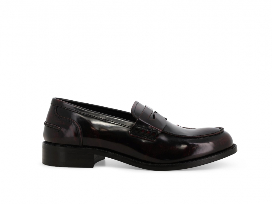 Mocassino donna in pelle bordo k36048z