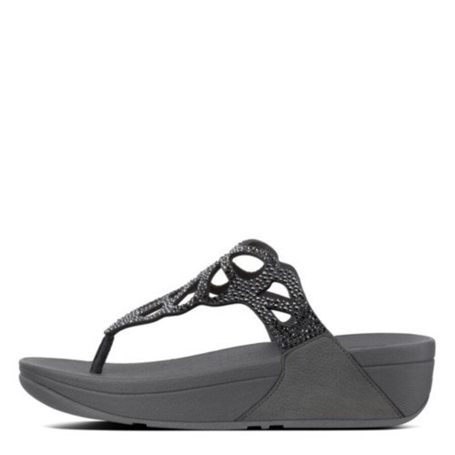 FitFlop BUMBLE CRYSTAL TOE POST PEWTER es (size: 36)