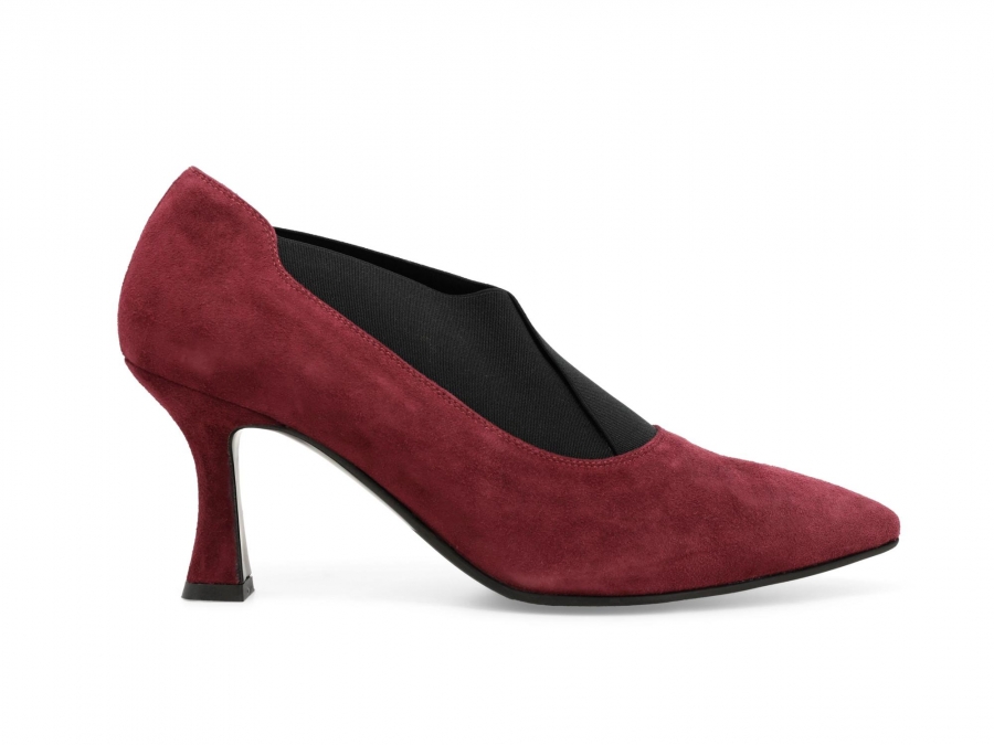 Décolleté donna con tessuto in camoscio bordo e5134z
