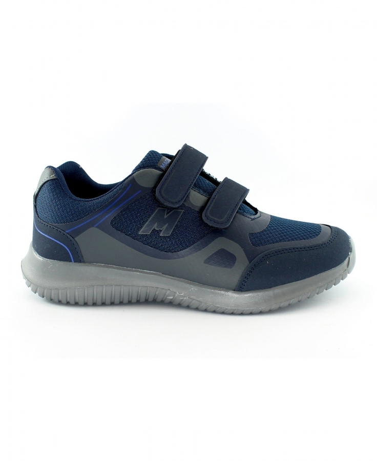 MADIGAN RAVVY blu scarpe uomo ginnastica sneakers strappi tessuto