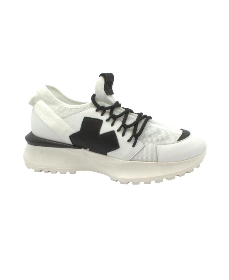 IXOS CASTORE SIRIO 013CSS bianco nero scarpe donna sneakers lacci pelle