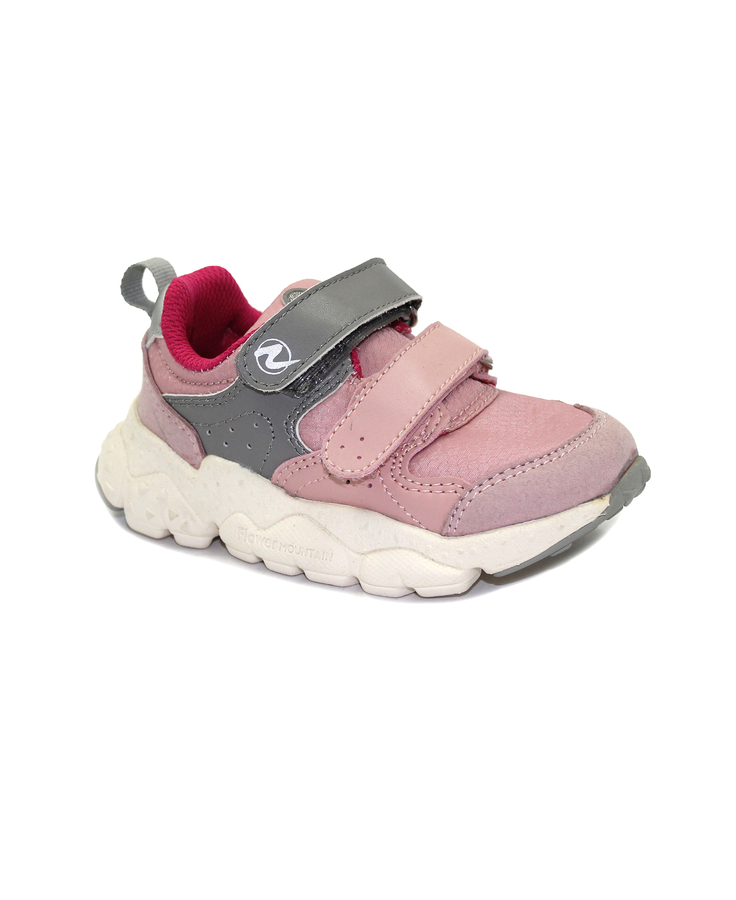 FLOWER MOUNTAIN YAMANO 15495 rosa-grey sneakers scarpe bambina strappi vegan