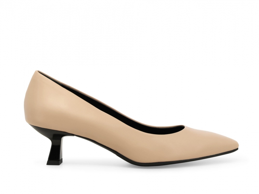 Décolleté donna in pelle nude d5200