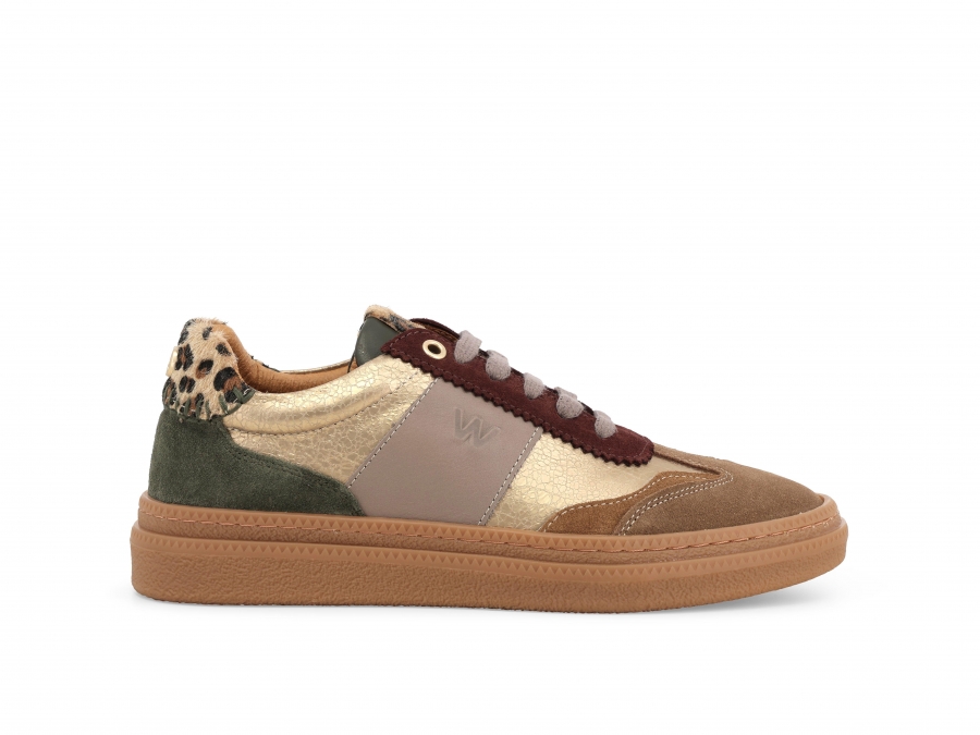 Sneakers donna in pelle multicolor k56222